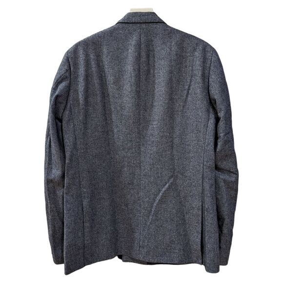 NEW Scotch & Soda Mens Blue Wool Blend Double Breasted Sport Blazer Coat L/50 - Picture 2 of 8